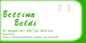 bettina beldi business card